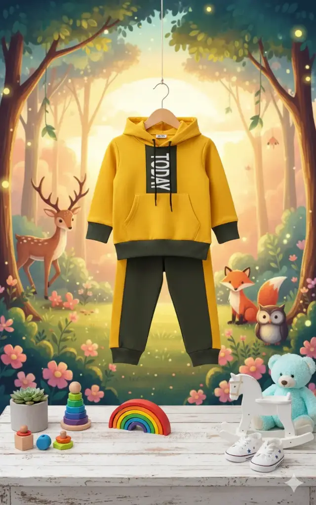 Sweatshirt & Trouser with Hoodie(HS018)